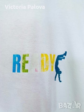 Бяла рекламна тениска, снимка 8 - Тениски - 41748220