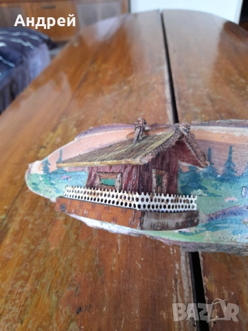 Стара дървена декорация,сувенир #21, снимка 3 - Други ценни предмети - 53286150