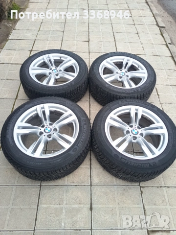 ДЖАНТИ BMW STYLE 467M 19" 5X120 E53 E70 E71 F15 F16 със зимни гуми Michelin 255/50/19, снимка 2 - Гуми и джанти - 53214128