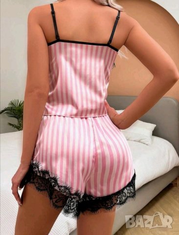 Секси сатенена пижама, снимка 4 - Пижами - 41790900