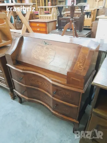 Масивно Бароково Писалище -внос от Германия 