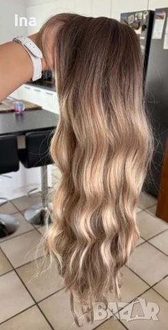 Руса перука омбре, снимка 6 - Аксесоари за коса - 53165085