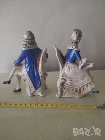 две порцеланови статуетки- комплект, снимка 3 - Други ценни предмети - 41841671
