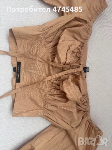 Блуза Pause (бежова), снимка 2 - Блузи с дълъг ръкав и пуловери - 53585059