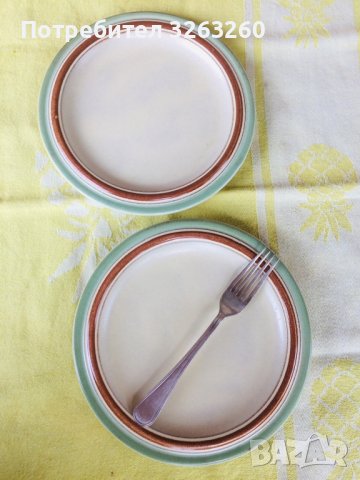 Ретро немски керамични чинии, снимка 5 - Чинии - 41247445