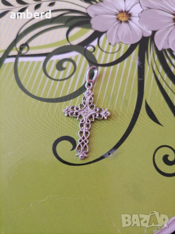 Стилен сребърен кръст - модел С012, снимка 2 - Колиета, медальони, синджири - 36472581