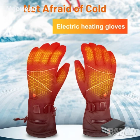 Отопляеми Ръкавици 2х6000mAh / Електрически ръкавици, снимка 2 - Други - 50535691