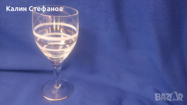 Ретро ракиени чашки, столче, златни кантове, бели кантове 5 бр, снимка 7 - Чаши - 44934989