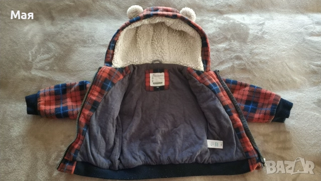 Бебешки зимен комплект яке с панталон 86см + шапка и 2 чифта ръкавици, снимка 3 - Комплекти за бебе - 52636850