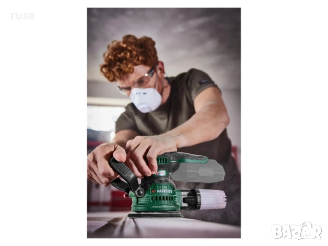 НОВИ! Акумулаторен ексцентьршлайф Parkside PAEXS 20-Li B2, снимка 7 - Шлайфмашини - 52817973