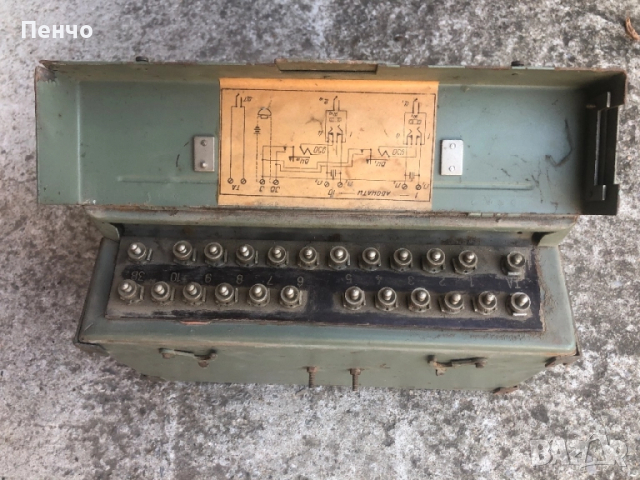 стара военна телефонна централа на ДСО "ЕЛПРОМ" - СОФИЯ, снимка 14 - Антикварни и старинни предмети - 51461492