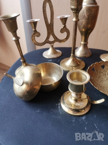 Месингови свещници , снимка 7 - Декорация за дома - 34556720