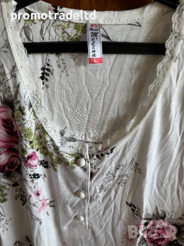 Турска нощница трико къс ръкав L, снимка 3 - Нощници - 50871163