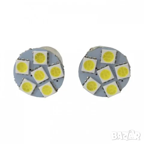 LED крушки BA9S 24V 6000K 2 броя с бяла светлина, снимка 3 - Аксесоари и консумативи - 55865119