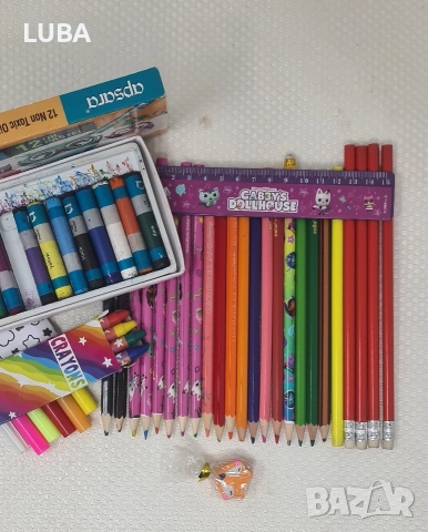 сет от цветни моливи ,и др, снимка 3 - Други - 52921470
