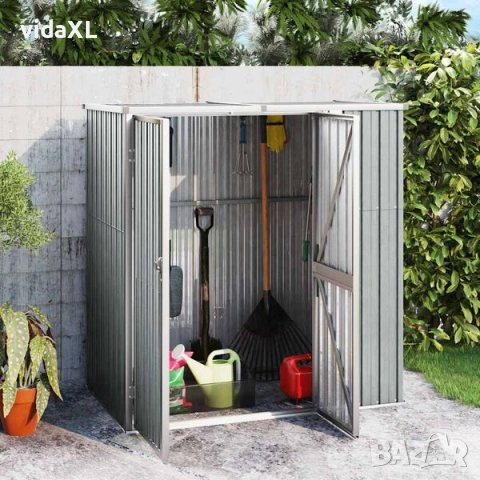 vidaXL Градинска барака, сива, 161x89x161 см(SKU:316210), снимка 2 - Други - 53798027