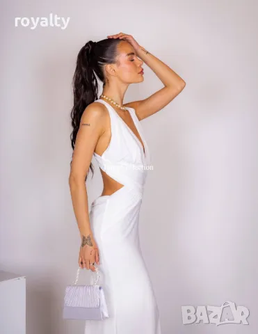 Стилна бяла дамска рокля , снимка 2 - Рокли - 49293046