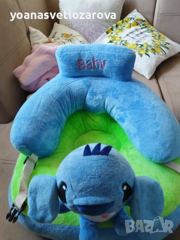 Фотьойл за бебета на тема Стич, снимка 4 - Дивани и мека мебел - 50572171