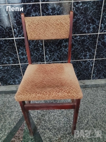 Дървени столове с тапицерия, снимка 3 - Столове - 52425994