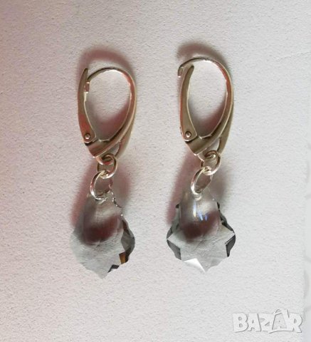 сребърен Сваровски комплект    ново в кутия, снимка 4 - Бижутерийни комплекти - 34833116