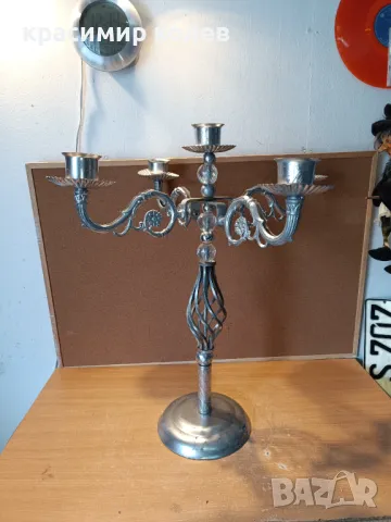 3 броя големи свещници, снимка 3 - Декорация за дома - 49181027