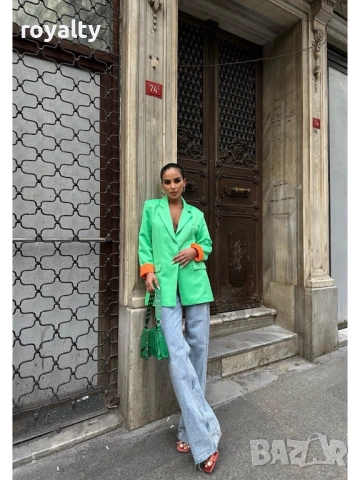 Дамско Сако Цвят Мента 