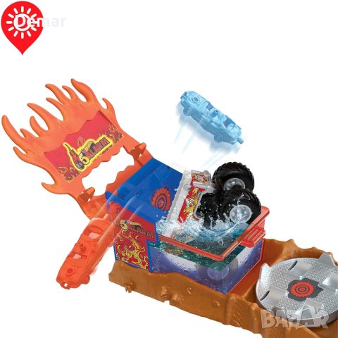 Hot Wheels Monster Trucks Arena комплект играчки коли за деца арена, снимка 9 - Коли, камиони, мотори, писти - 41886255