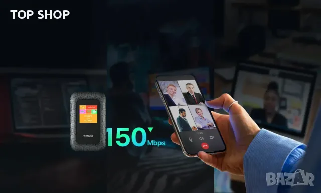 Tenda 4G185, преносим мобилен рутер, 2100 mAh батерия, снимка 12 - Рутери - 49156992