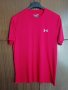 Under Armour HeatGear Оригинална червена мъжка тениска фланелка размер М , снимка 1