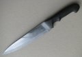 Кухненски нож японски 34/4 см неръждаем, широк, остър връх, запазен, снимка 1 - Прибори за хранене, готвене и сервиране - 42451014