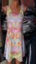 УНИКАЛНО КРАСИВА рокля в слънчеви цветове с дантела в горната част на гърба, снимка 1 - Рокли - 41096436