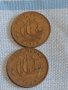 Две монети половин пени 1945/59г. Великобритания за КОЛЕКЦИЯ ДЕКОРАЦИЯ 39787, снимка 1