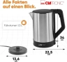 Електрическа кана Clatronic WKS 3692, 1.5L, 2200W, снимка 3