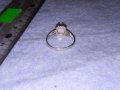 СКЪПОЦЕНЕН СРЕБЪРЕН ПРЪСТЕН СРЕБРО 925 с ЮВЕЛИРНО ШЛИФОВАН КАМЪК БЯЛО КОТЕШКО ОКО 38428, снимка 7