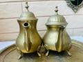 Красив месингов комплект от Англия - 5 части, за кафе / чай , снимка 16