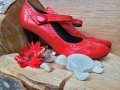 Изисканост към облеклото Ви с дамски обувки,изработени от естествена кожа в актуален червен цвят, снимка 11