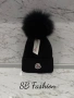 Moncler шапка с естествен пух, снимка 3