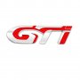 GTI емблема Silver - Red