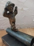 Бронзова пластика "Миньорче" Италия, снимка 5