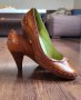 Обувки естествена кожа , снимка 1 - Дамски обувки на ток - 41121982