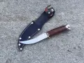 Редък Античен Немски ловен нож Linder Solingen (skiner)076 , снимка 1