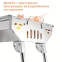 Барбекю за дървени въглища, 47х33хH29 см /600393/ Компактно преносимо барбекю от неръждаема стомана,, снимка 3