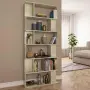 vidaXL Разделител за стая, дъб сонома, 80x24x192 см, инженерно дърво, снимка 2