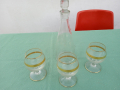 Българско стъкло,чаши шише, снимка 1 - Чаши - 36302540