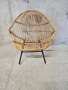 Скандинавско кресло от естествен ратан, снимка 1