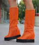 Летни ботуши - оранжеви с черно ходило - BL650, снимка 1