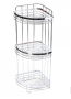 Етажерка за баня - Rosberg R53001A2, 2 нива / 3нива ъгъл, 21x21x39см., снимка 2