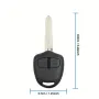 Кутийка за ключ с 3 бутона и острие за Mitsubishi Lancer Colt Evolution Grandis Outlander, снимка 2