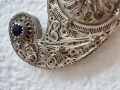 Сребърна високопробна филигранна пафта-пафти,, снимка 6