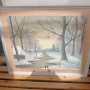 Живопис Картина в рамка зимен пейзаж , снимка 5